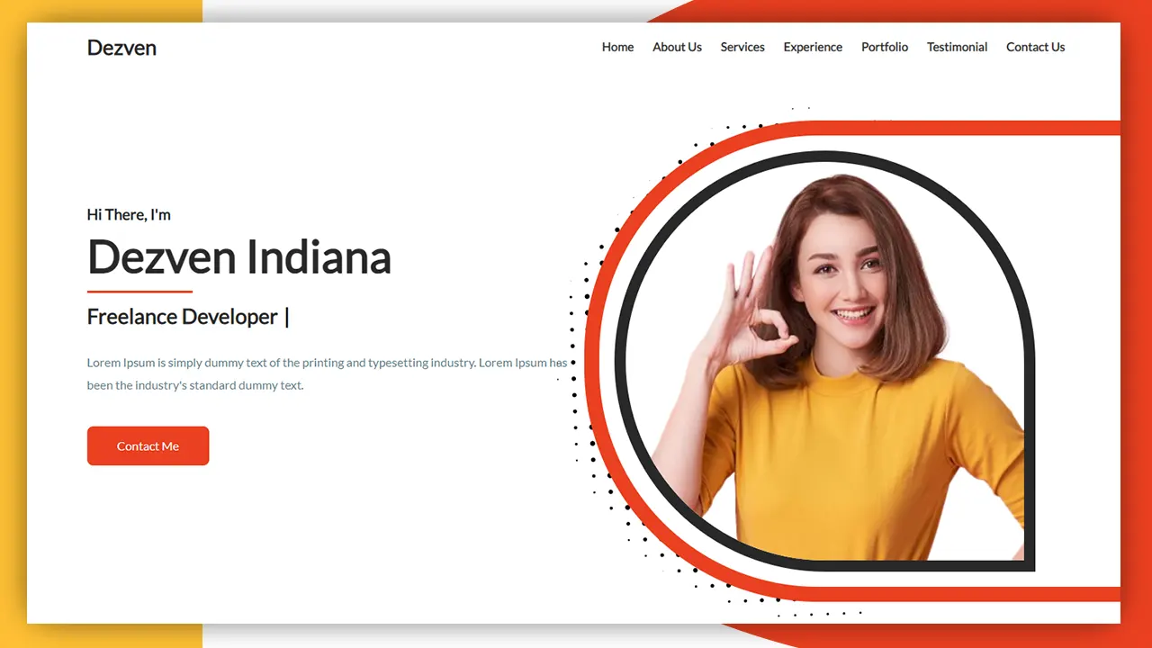 Portfolio Website project screenshot